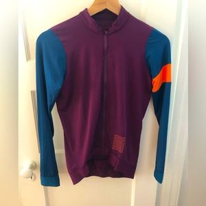 Rapha Long Sleeve Cycling Jersey, Size Small
